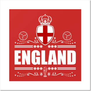 TEAM ENGLAND | ENGLAND FOOTBALL TEAM | 2 SIDED Posters and Art